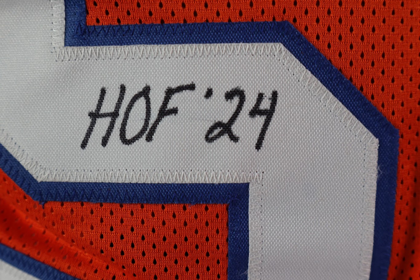 Randy Gradishar Autographed Denver Broncos Custom Orange Jersey w/ 2 Inscriptions RMM COA