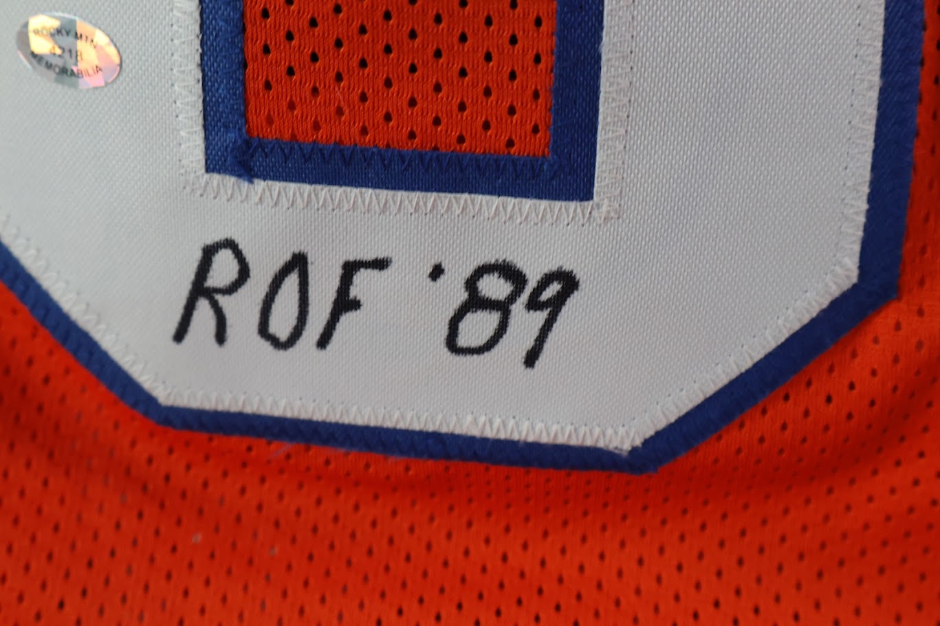 Randy Gradishar Autographed Denver Broncos Custom Orange Jersey w/ 2 Inscriptions RMM COA