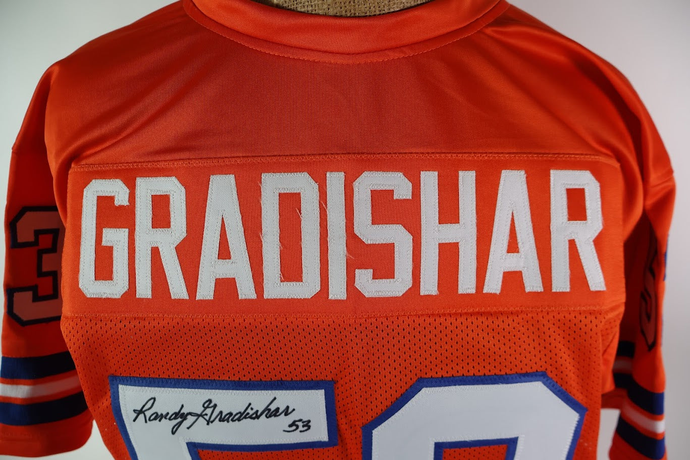 Randy Gradishar Autographed Denver Broncos Custom Orange Jersey w/ 2 Inscriptions RMM COA