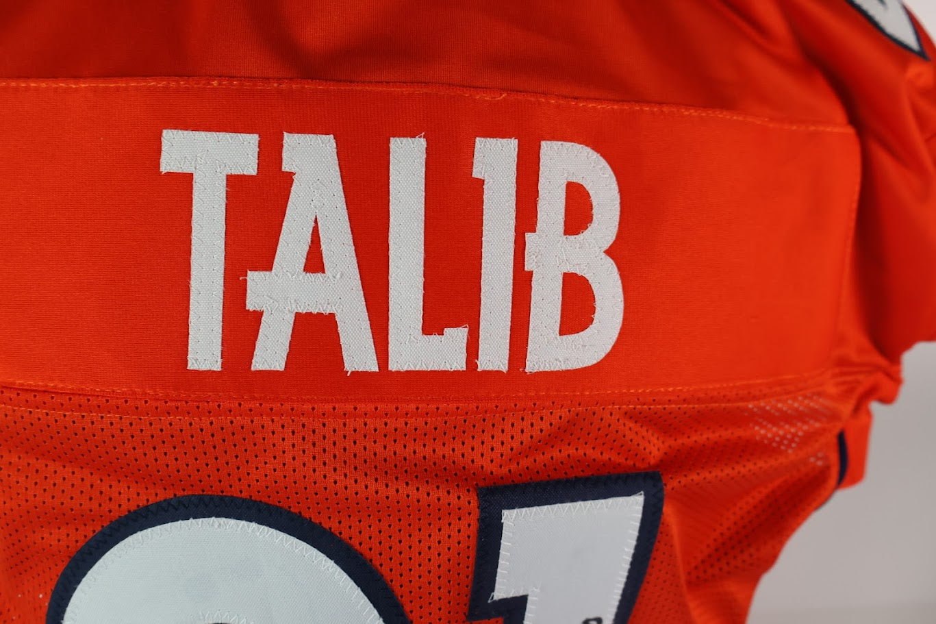 Aqib Talib Autographed Denver Broncos Custom Orange Jersey w/ SB Inscription Beckett COA