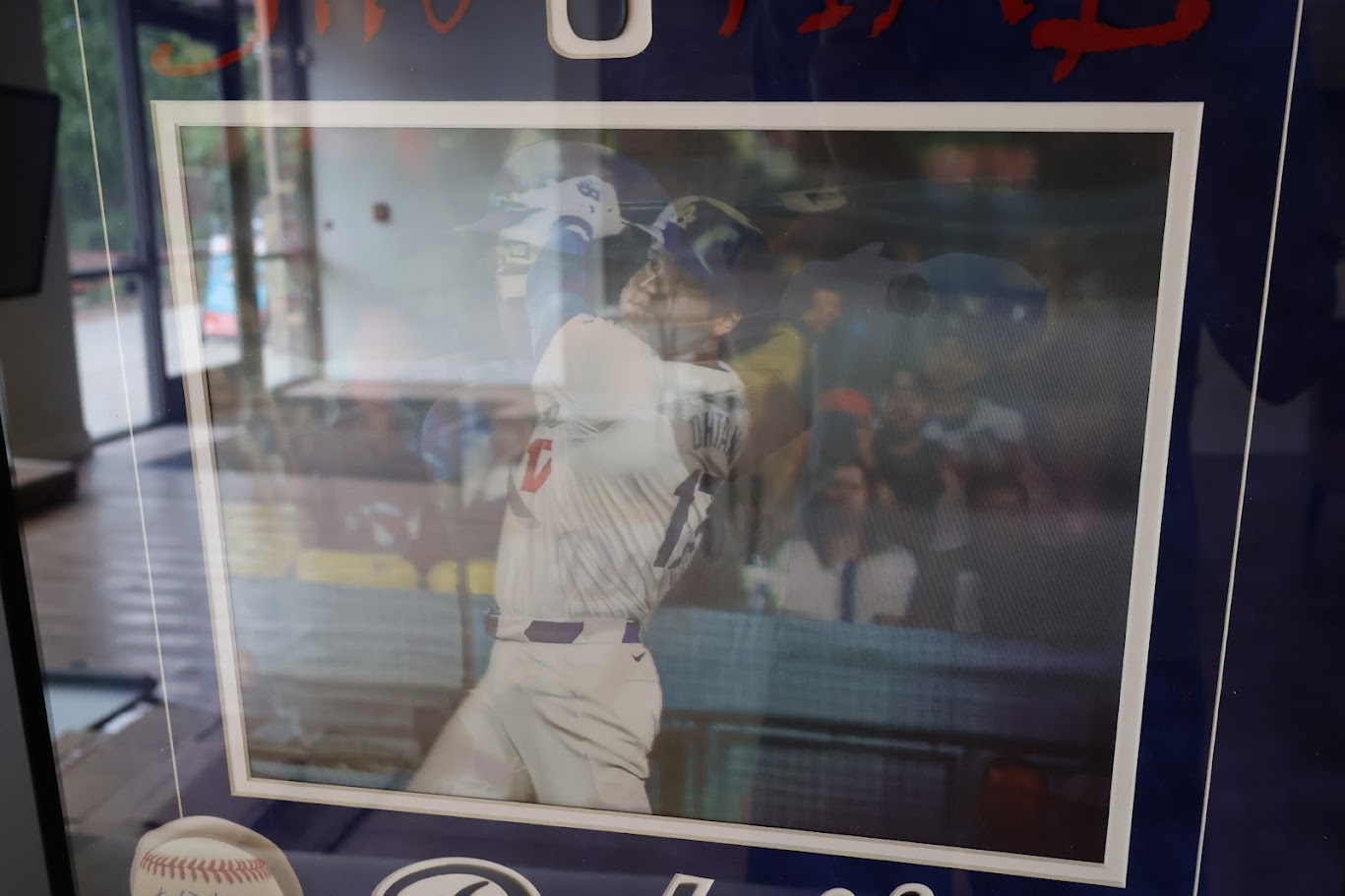 Shohei Ohtani 50/50 Club Unsigned 11x14 Reflective Photo - Framed Baseball Collectible