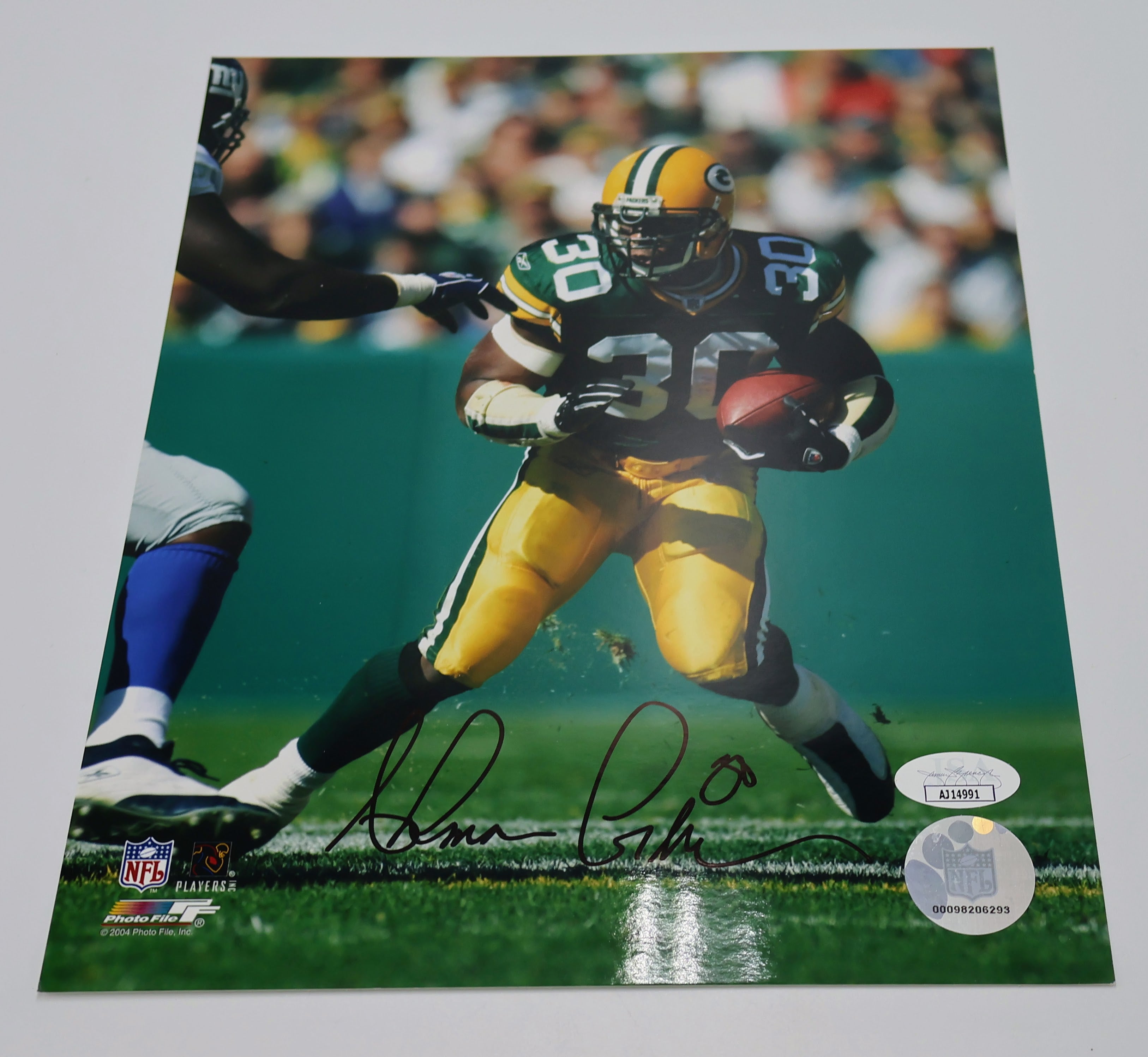 Ahman Green Autographed Green Bay Packers 8x10 Photo (James Spence)