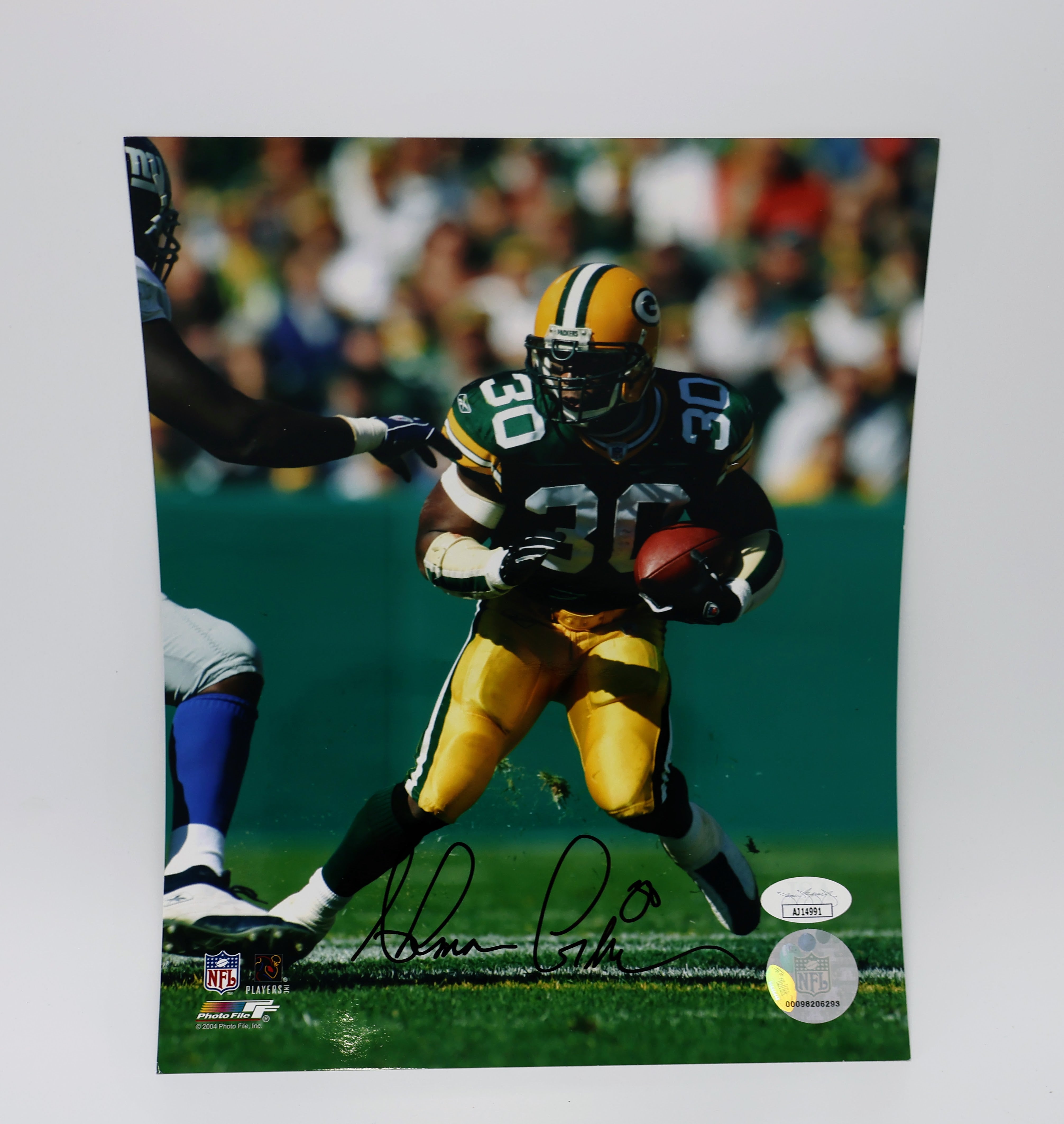 Ahman Green Autographed Green Bay Packers 8x10 Photo (James Spence)