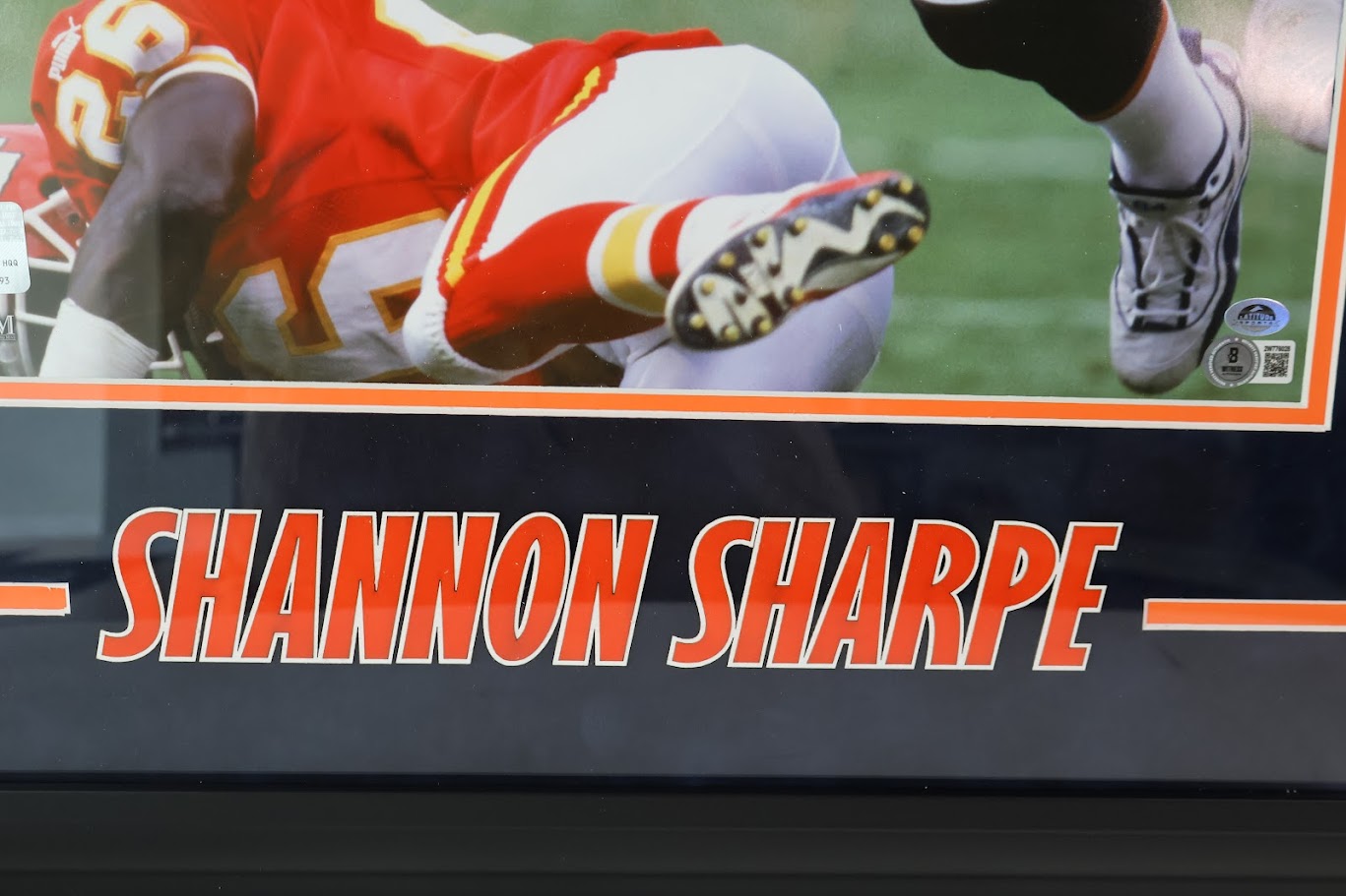 Shannon Sharpe Autographed 16x20 Photo Deluxe Framed Beckett COA
