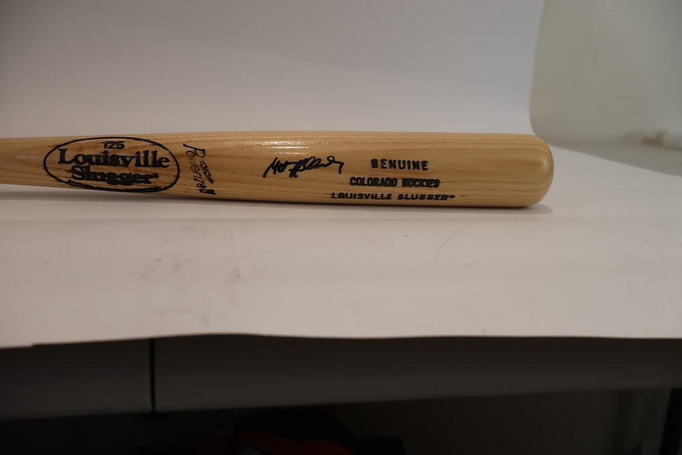 Matt Holliday Colorado Rockies Autographed Baseball Bat