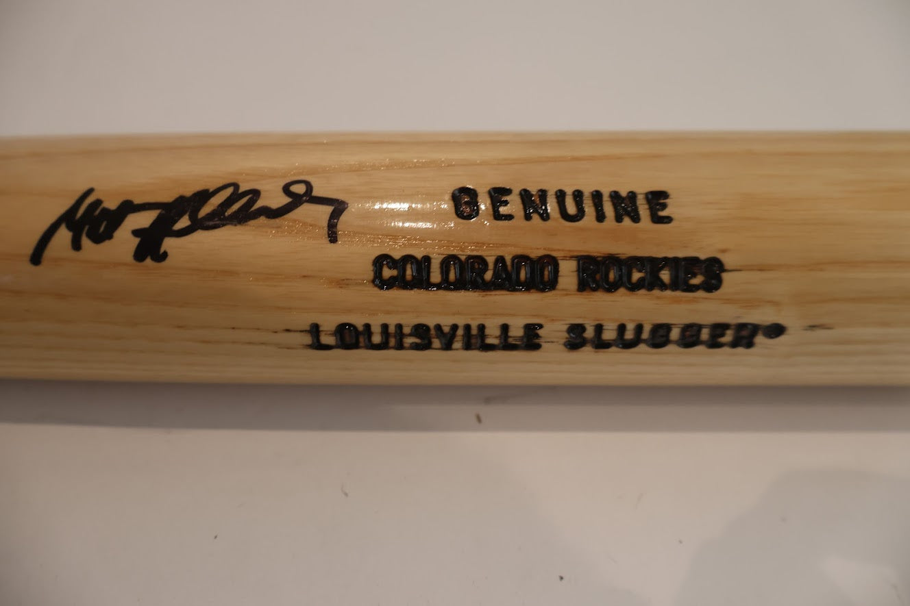 Matt Holliday Colorado Rockies Autographed Baseball Bat