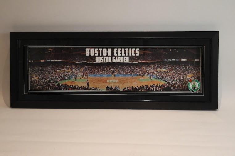 Boston Celtics Garden Panoramic with Deluxe Lighted Frame