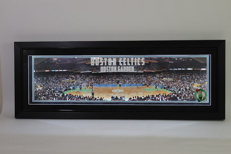 Boston Celtics Garden Panoramic with Deluxe Lighted Frame