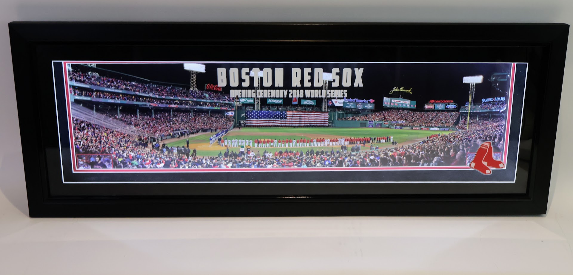 Boston Red Sox 2018 World Series Opening Ceremony Shadow Box - Panoramic Lighted Frame