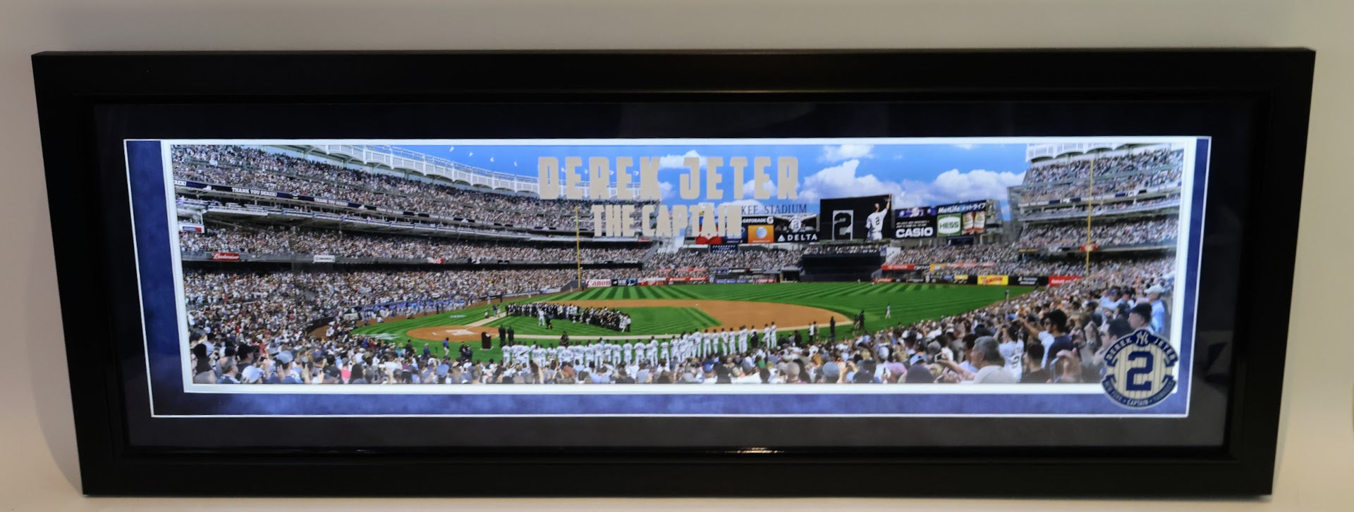 Derek Jeter 'The Captain' Panoramic Lighted Shadow Box - Yankees Collectible Frame