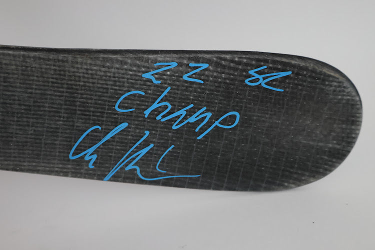 Artturi Lehkonen Signed Fisher Hockey Stick - '22 SC Champ' Inscription JSA Certified