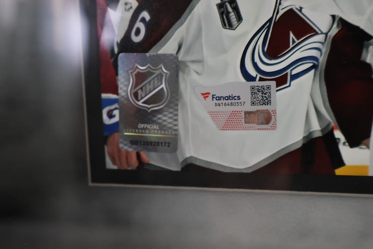 Nathan MacKinnon Autographed Cup 8x10 w/ 3D Deluxe Lighted Frame (Fanatics COA)