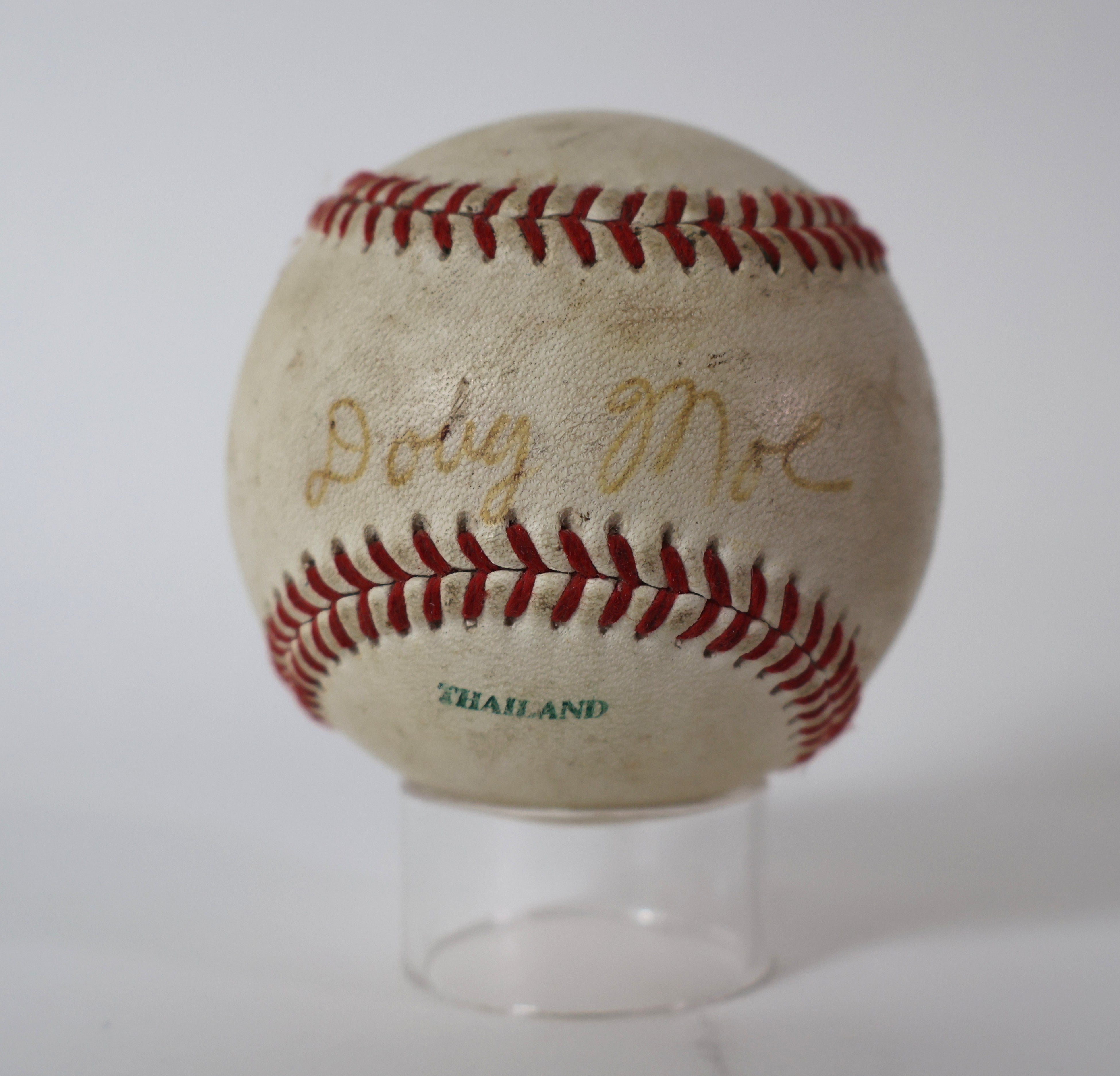 Doug Moe Autographed Diamond DI Professional League Baseball - JSA COA