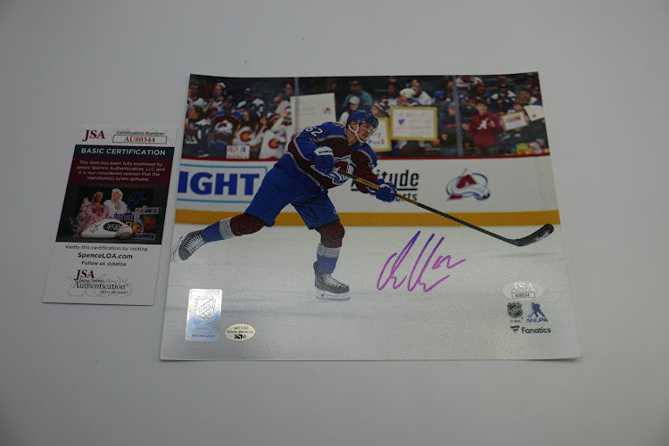 Artturi Lehkonen Signed Colorado Avalanche 8x10 Action Photo - Burgundy Jersey JSA Authenticated