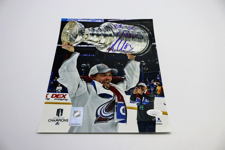 Artturi Lehkonen Signed Stanley Cup Photo - 2022 Champions Inscription JSA Authenticated