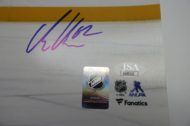 Artturi Lehkonen Autographed Avs 8x10 White Jersey vs. Oilers JSA COA