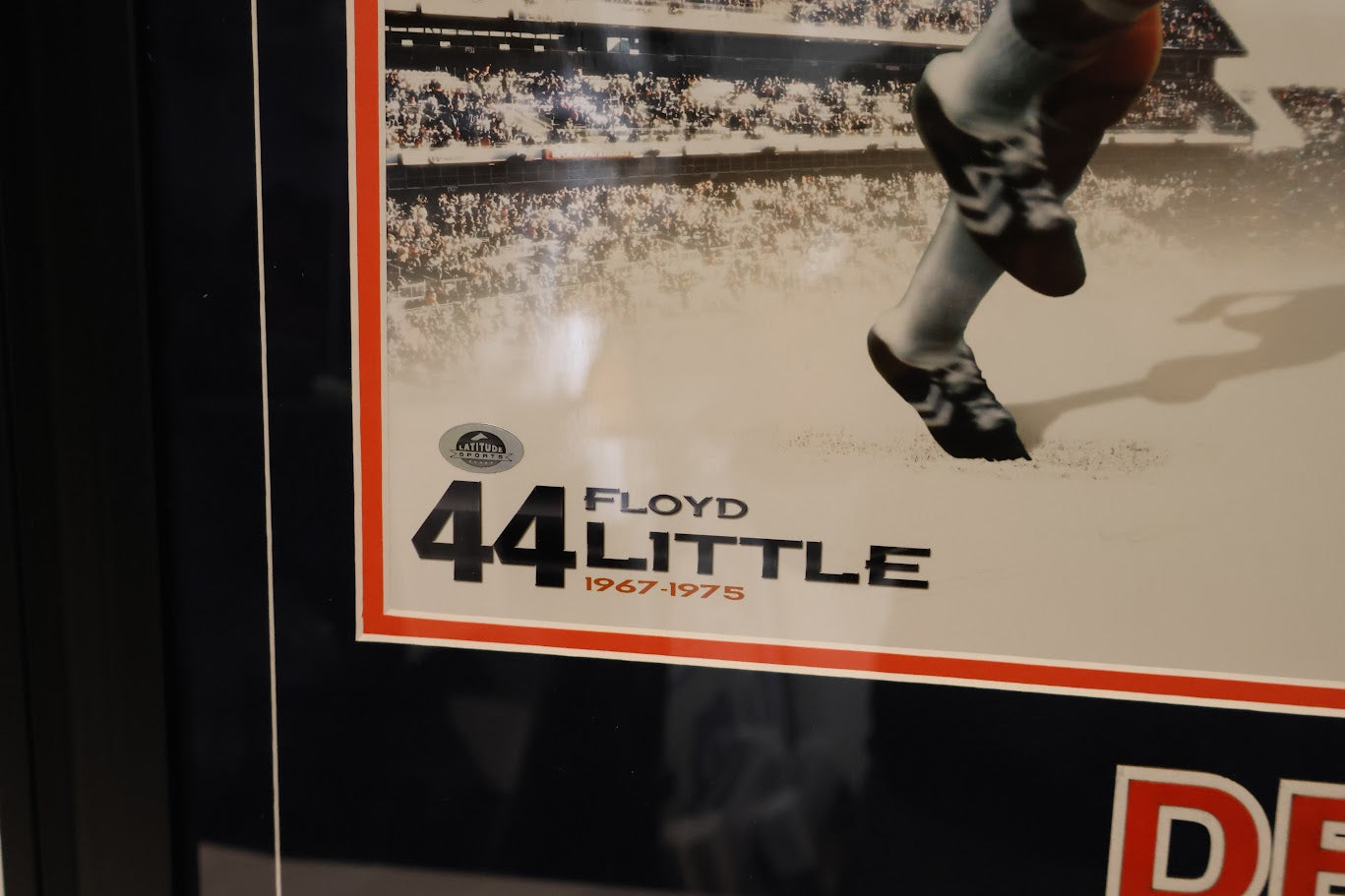 Terrell Davis & Floyd Little Autographed 16x20 Legends Photo DLX Framed Beckett COA