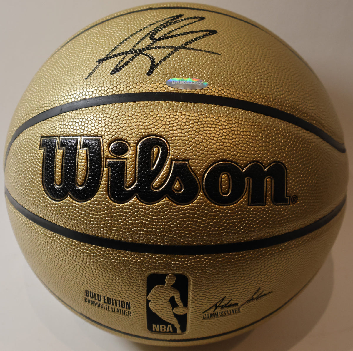 Aaron Gordon Autographed Wilson Gold Edition Basketball - Upper Deck Authenticated