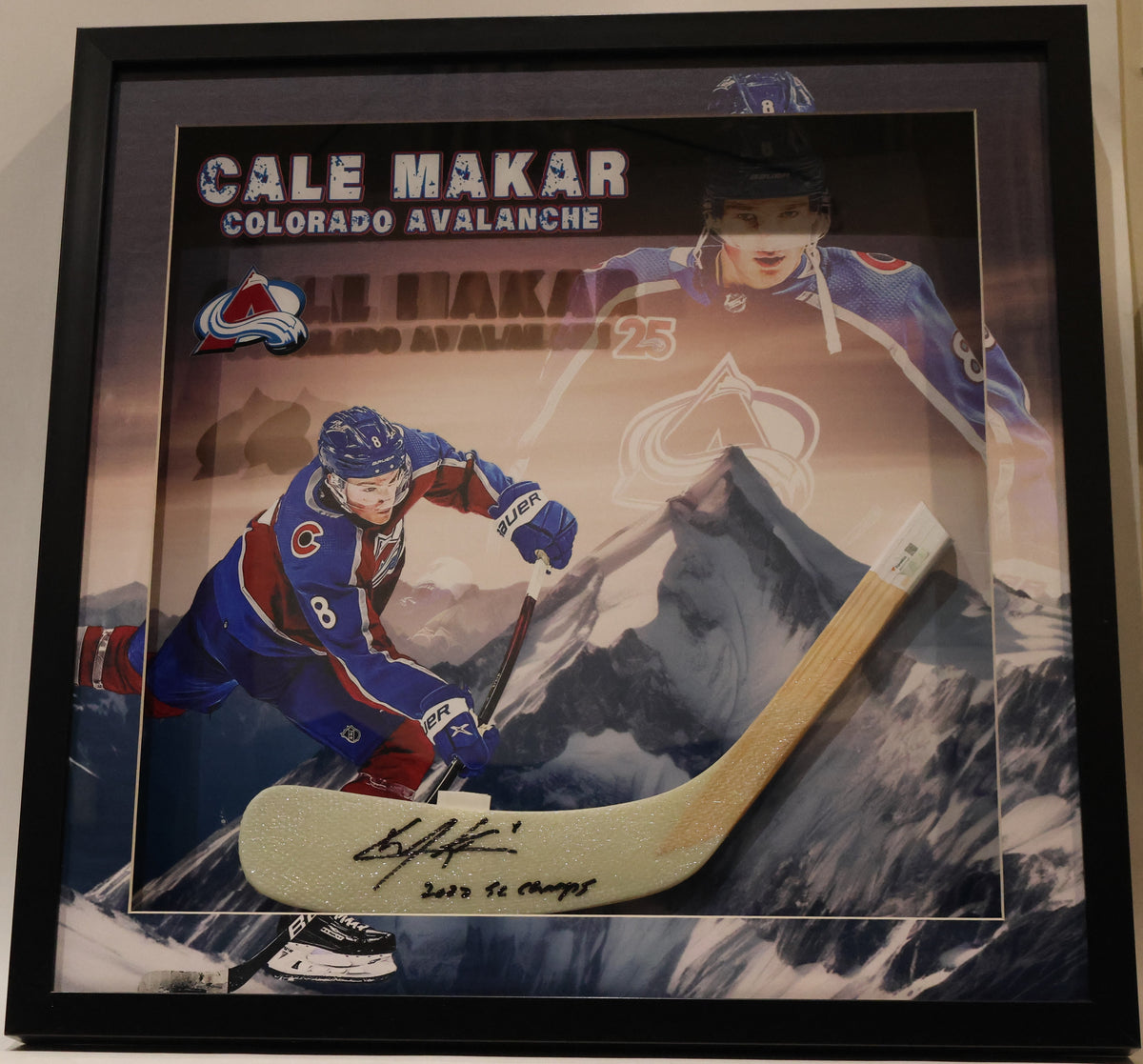 Cale Makar Autographed 20x20 Framed Display - Fanatics Authenticated