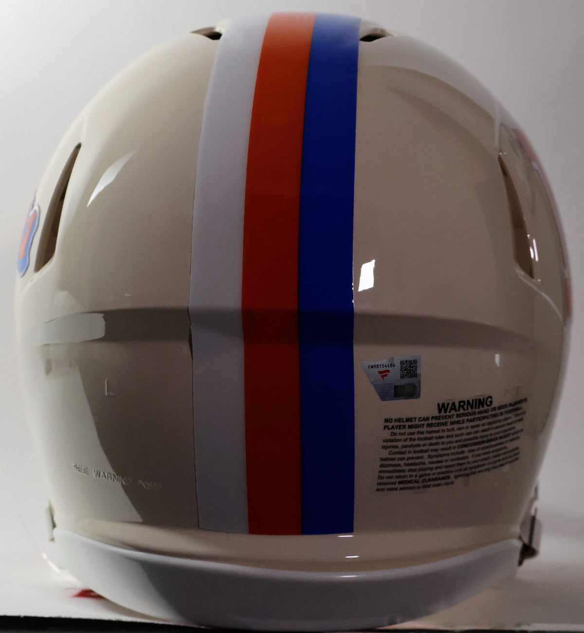 Jaylen Waddle Autographed Broncos Retro Pro D Logo Inscribed "Go Broncos" Fanatics COA