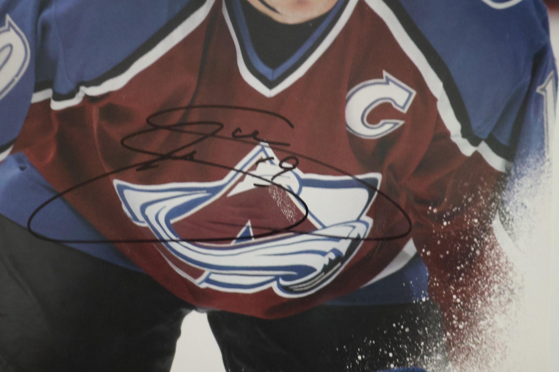 Joe Sakic Autographed Magazine JSA COA