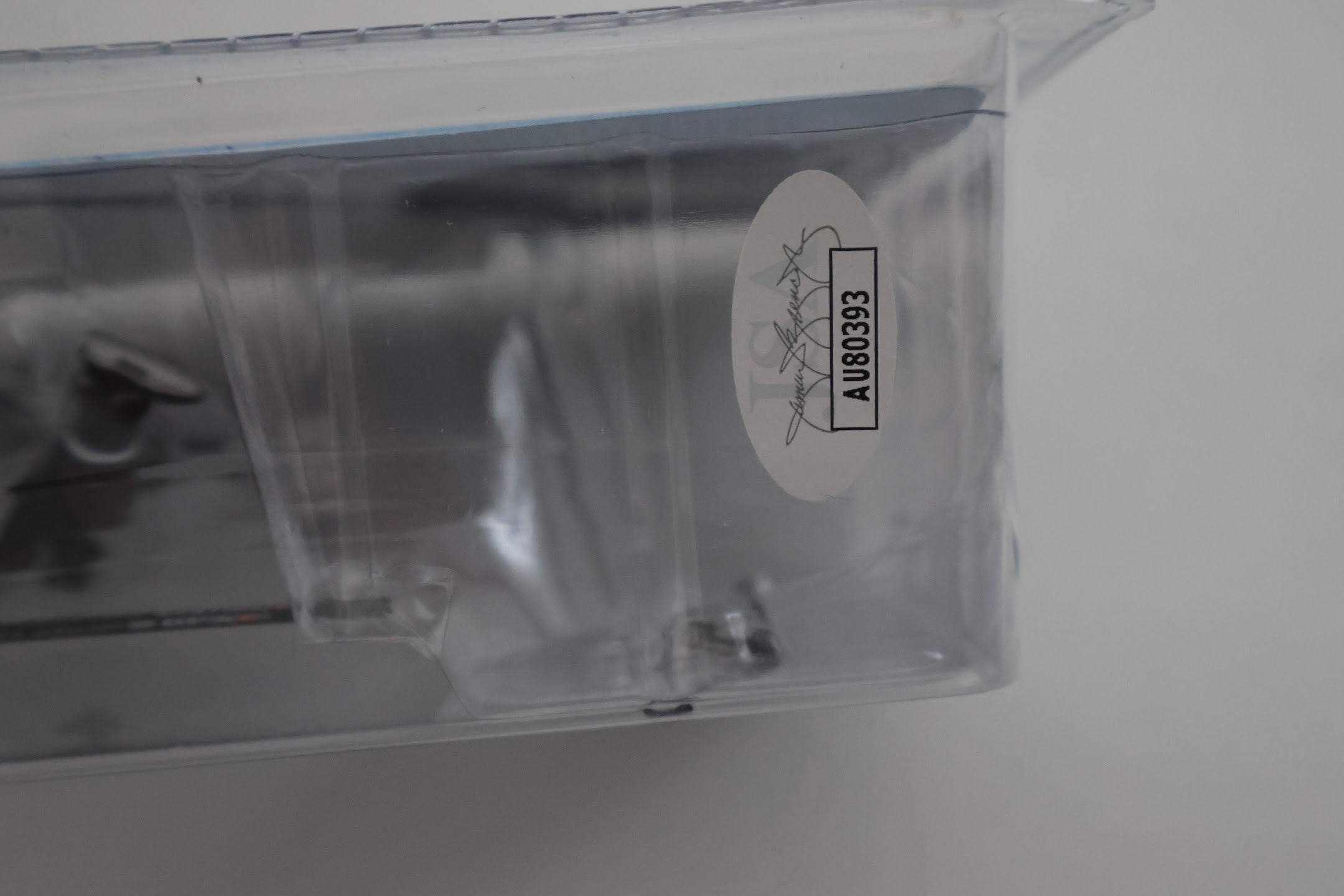 Joe Sakic Autographed Stick Figure Box w/ Stick Figure JSA COA