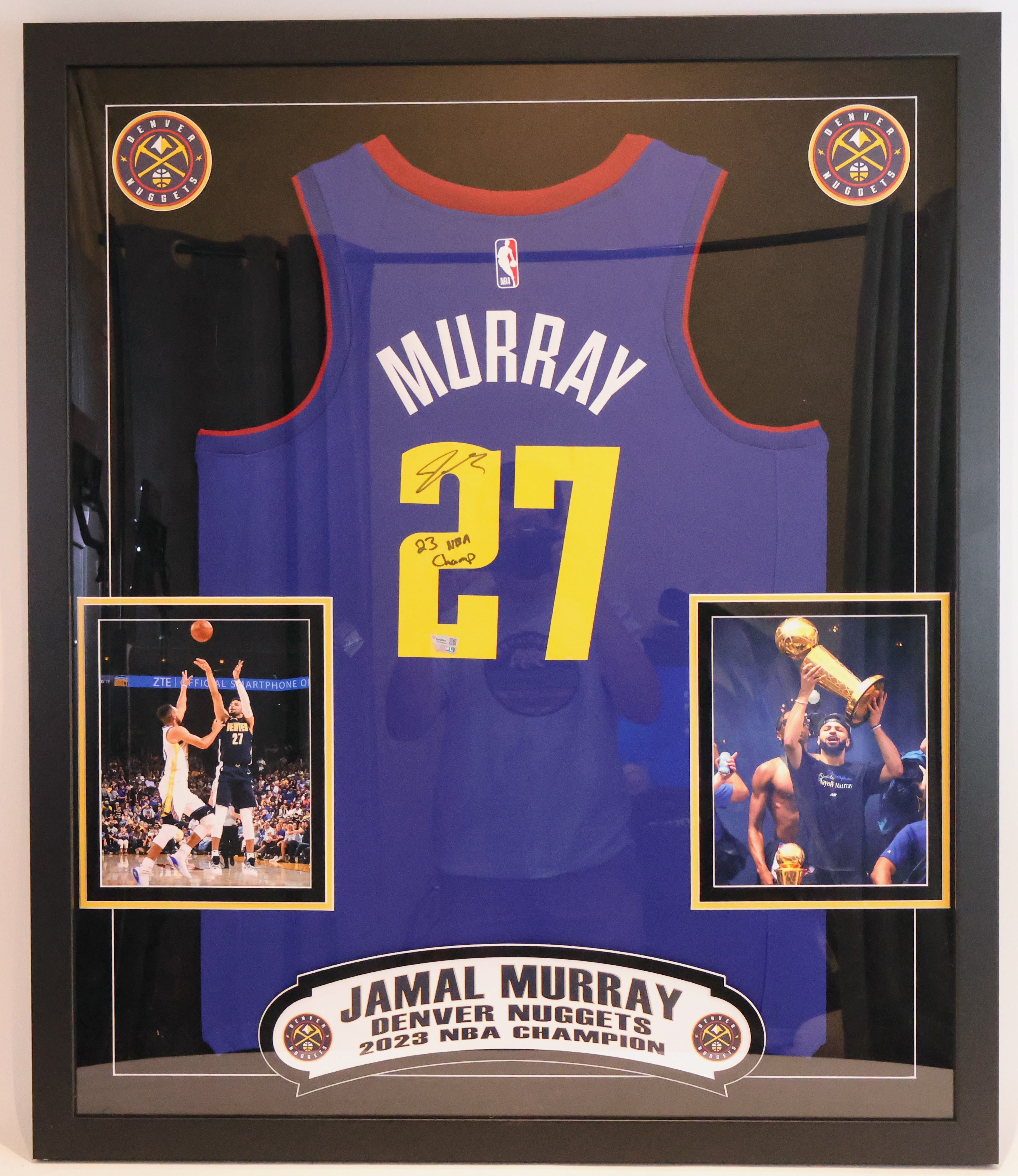 Jamal Murray Autographed Nuggets Mile High Jersey Inscribed "23 NBA Champs" - Fanatics Hologram