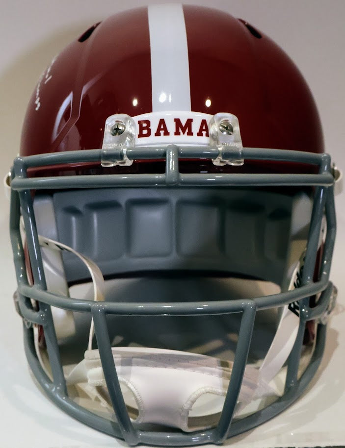 Jaylen Waddle Autographed Inscribed "2020 National Champs" Alabama Crimson Tide Full Size Replica Helmet - Fanatics COA