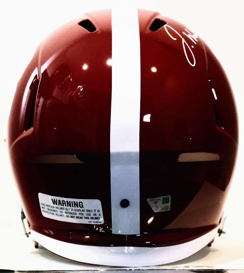 Jaylen Waddle Autographed Inscribed "2020 National Champs" Alabama Crimson Tide Full Size Replica Helmet - Fanatics COA