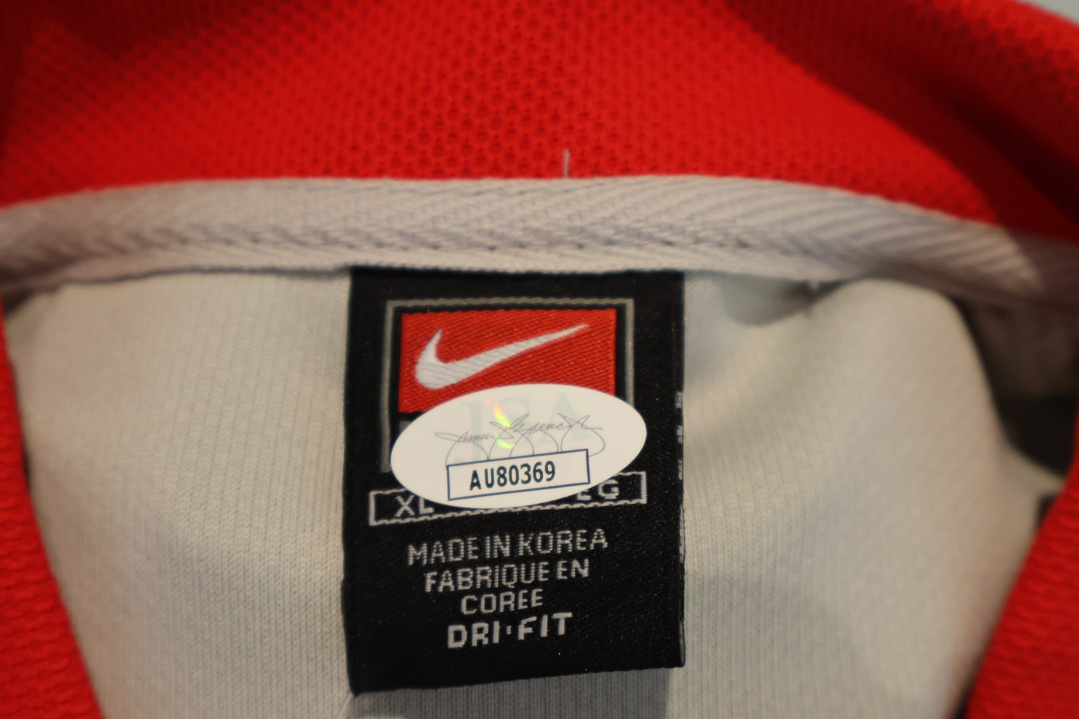 Joe Sakic Autographed Canada Nike Golf Shirt (JSA COA)