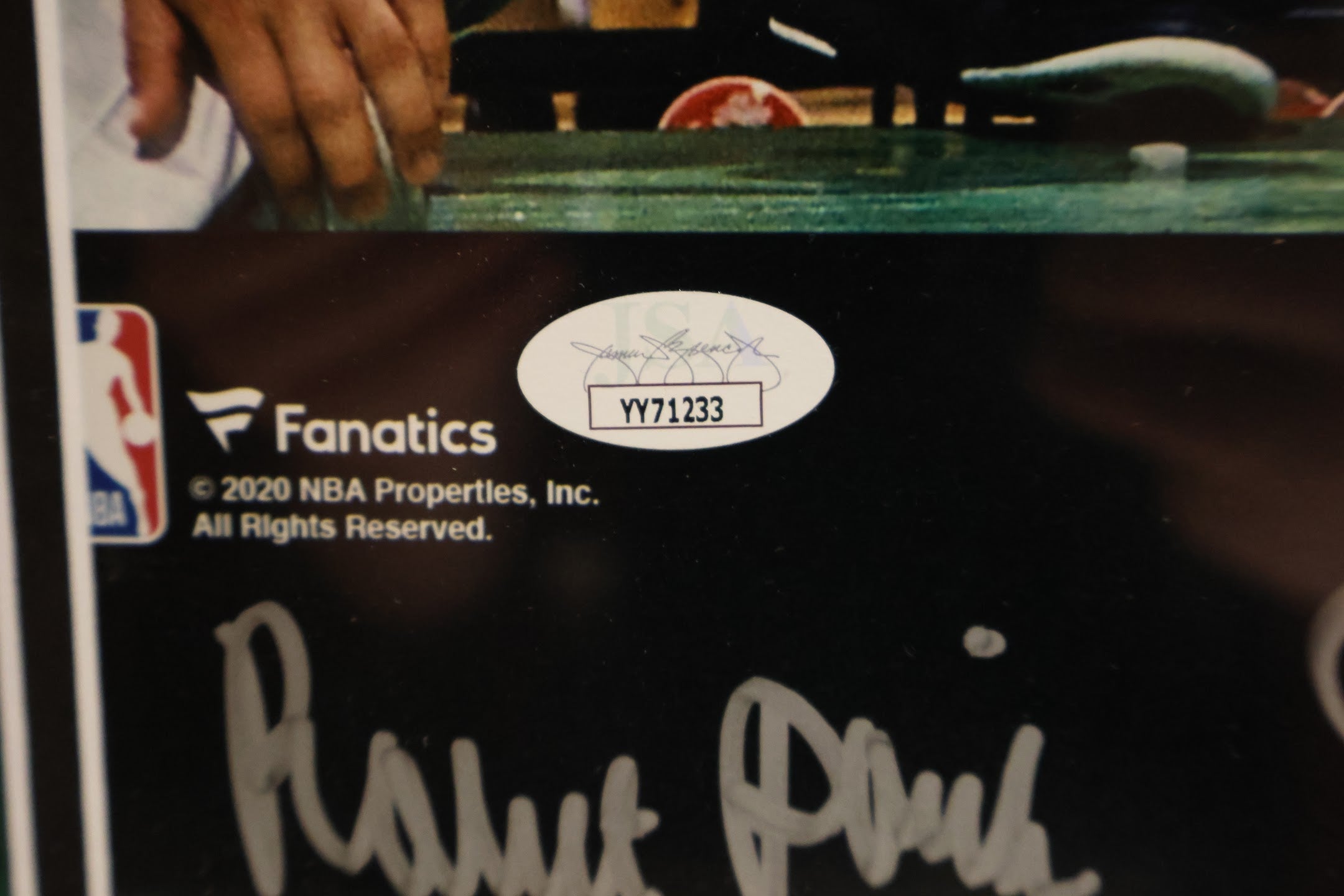 Boston Celtics Legends Autographed Photo Framed 23x33 JSA LOA