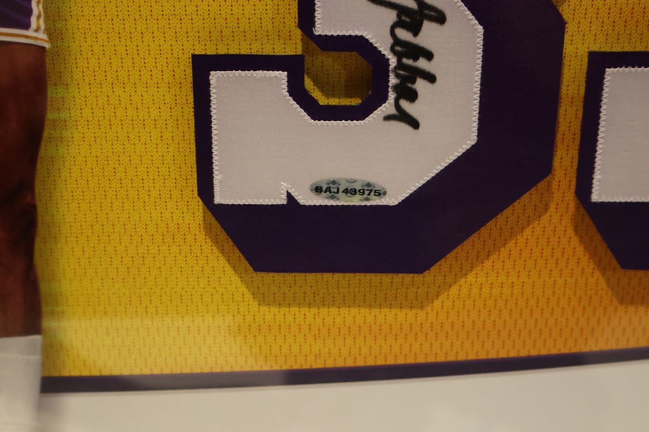 Kareem Abdul-Jabbar Autographed Number Framed Champs Collage LE-133 UDA COA