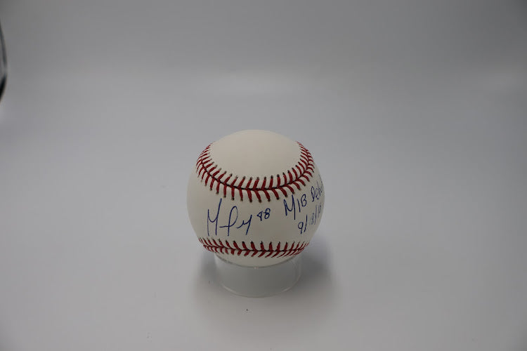 German Marquez Autographed MLB Baseball Inscribed "MLB Debut 9-18-16" JSA Hologram