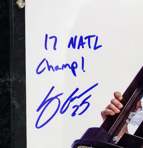 Logan O'Connor Autographed 8x10 DU Championship Photo with Plaque