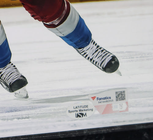 Nathan MacKinnon Autographed Colorado Avalanche 8x10 photo with Plaque Fanatics COA