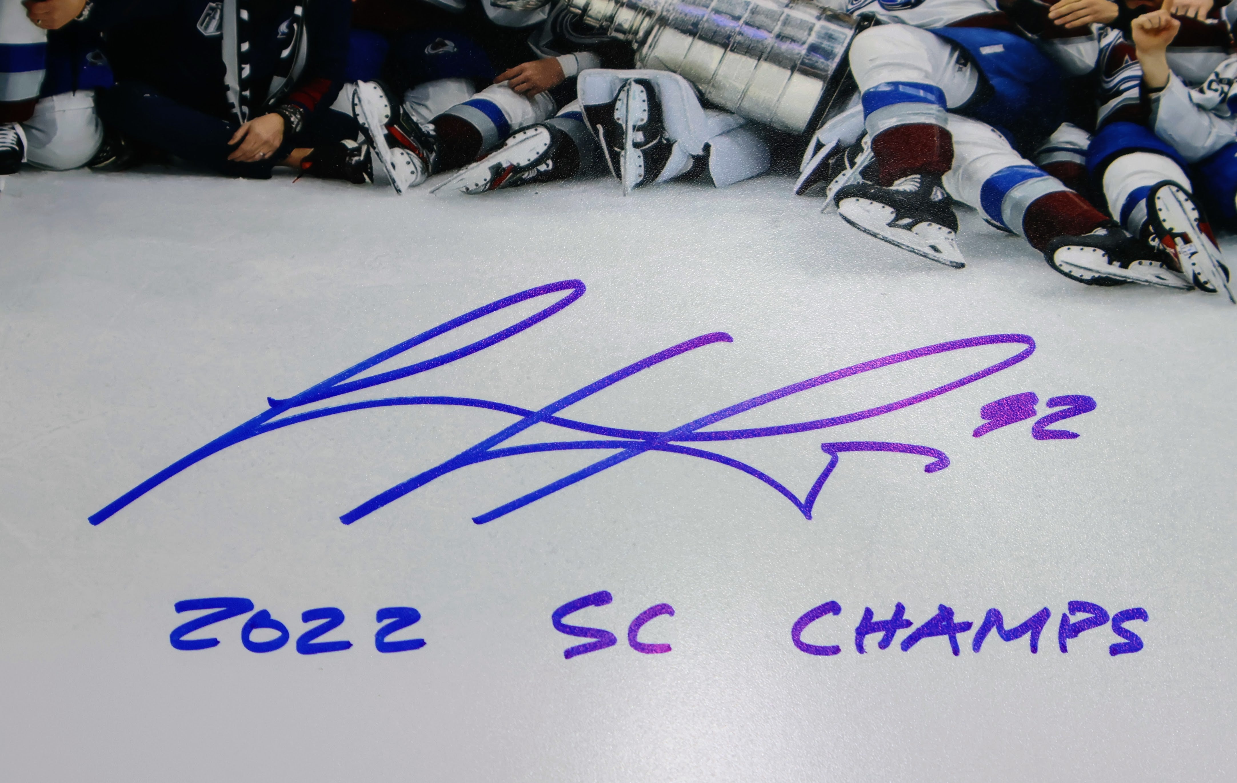 Gabe Landeskog  Team Celebration 16x20 Photo (JSA)