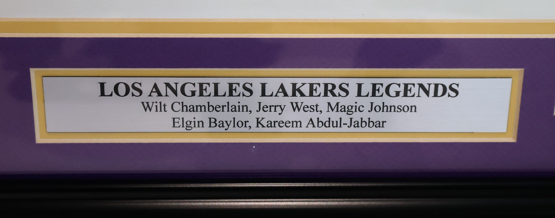 Lakers Legends Autographed Framed Litho (As Is) - PSA/DNA LOA