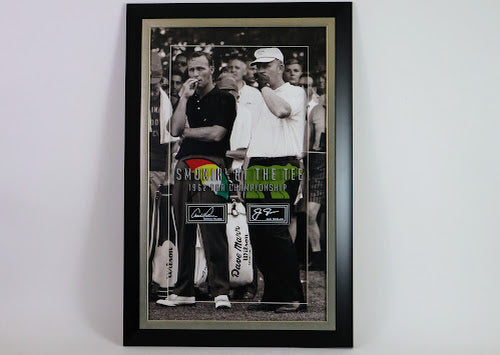 "Smokin' at the Tee" Laser Engraved Signatures1962 PGA Championship 33x21