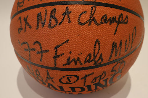 Bill Walton Autographed Basketball with Multiple Inscriptions