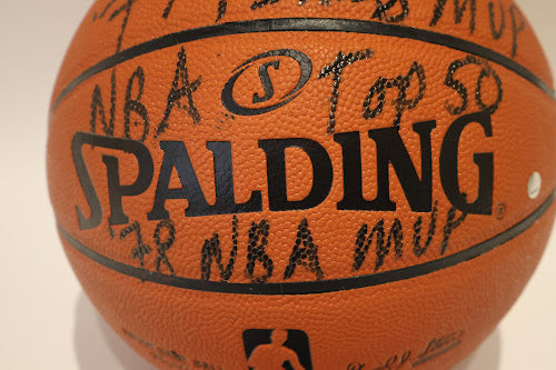 Bill Walton Autographed Basketball with Multiple Inscriptions