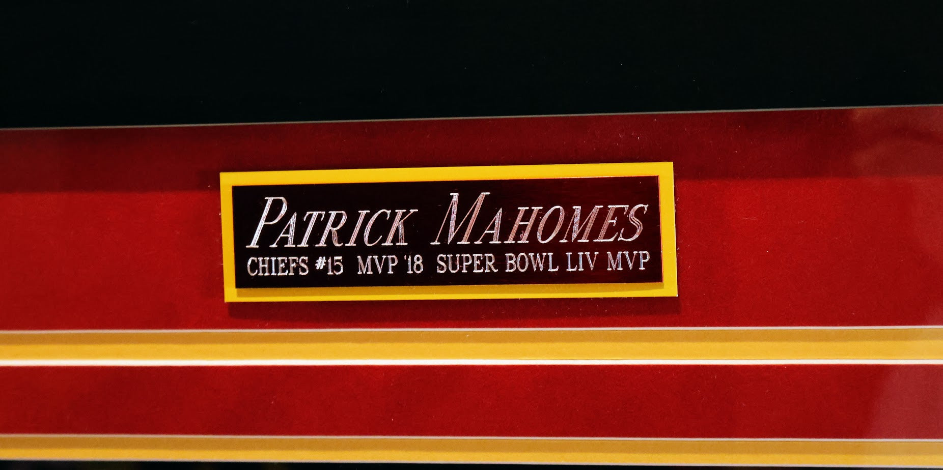 Patrick Mahomes Autographed Super Bowl 54 Photo w "LIV MVP" Inscription - Fanatics COA