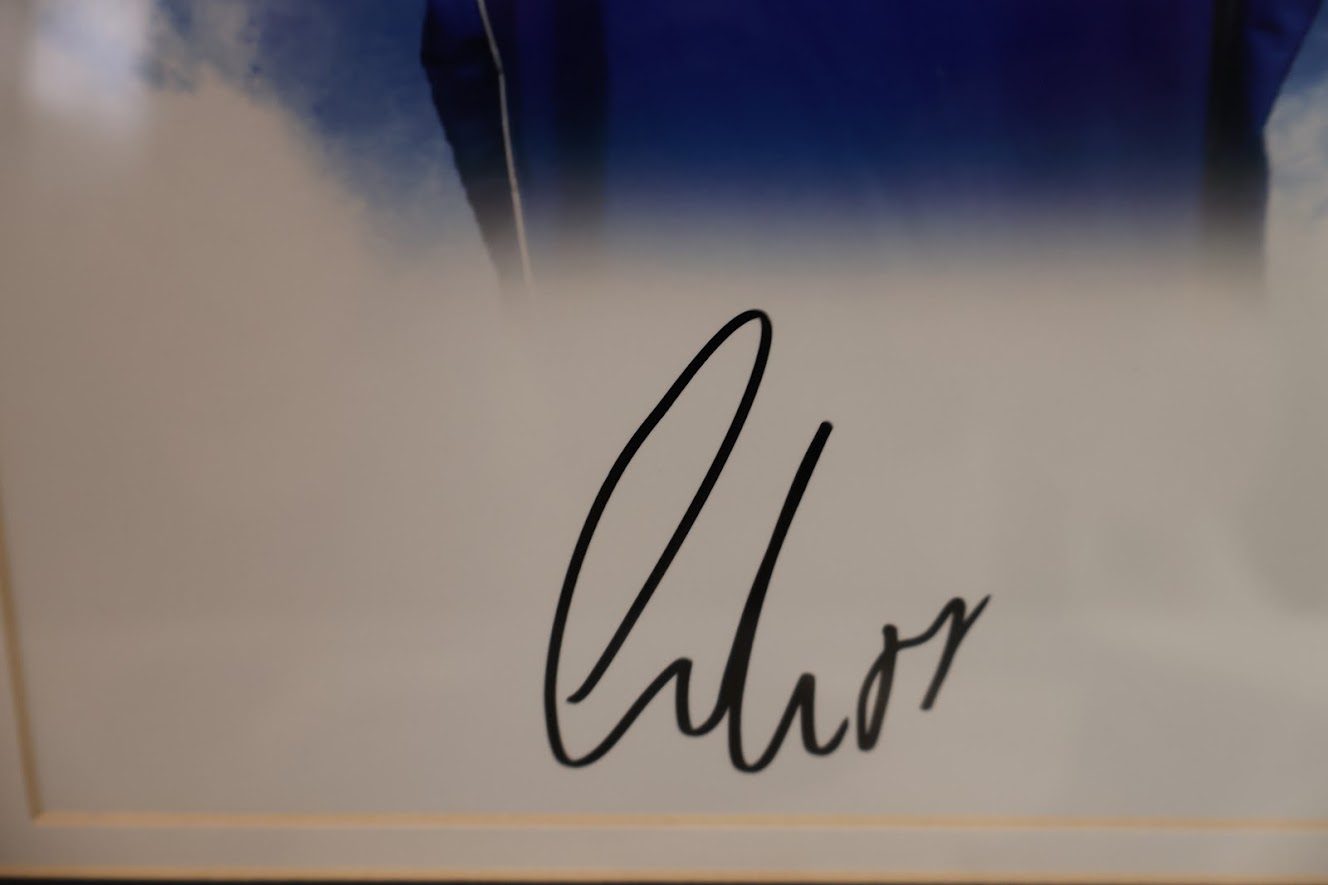 Luka Doncic Mavericks Autographed Framed 8x10 Photo with Rookie of the Year Plaque - Beckett COA