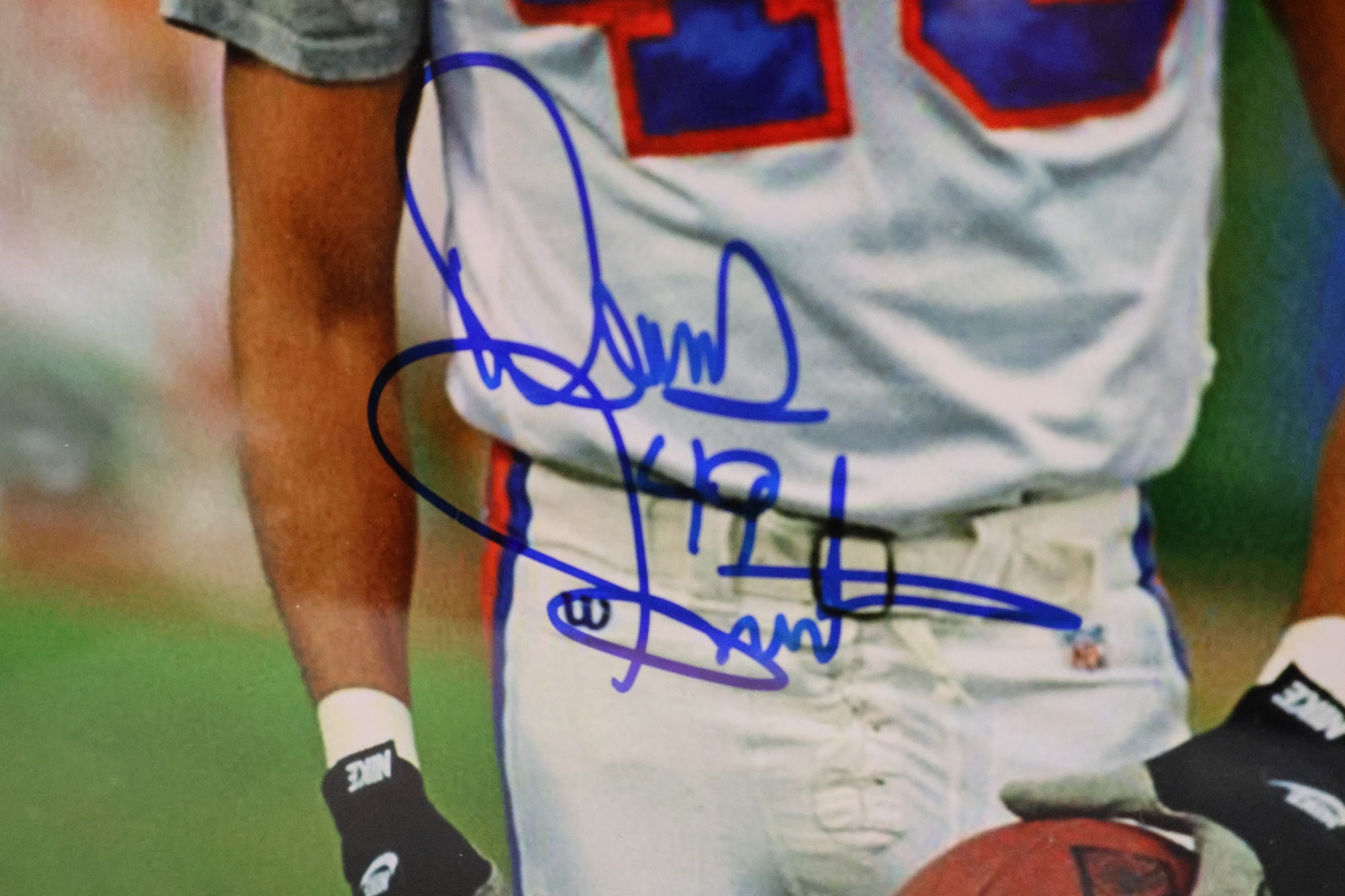 Dennis Smith Autographed 8x10 White Jersey Photo w/ Plaque JSA COA