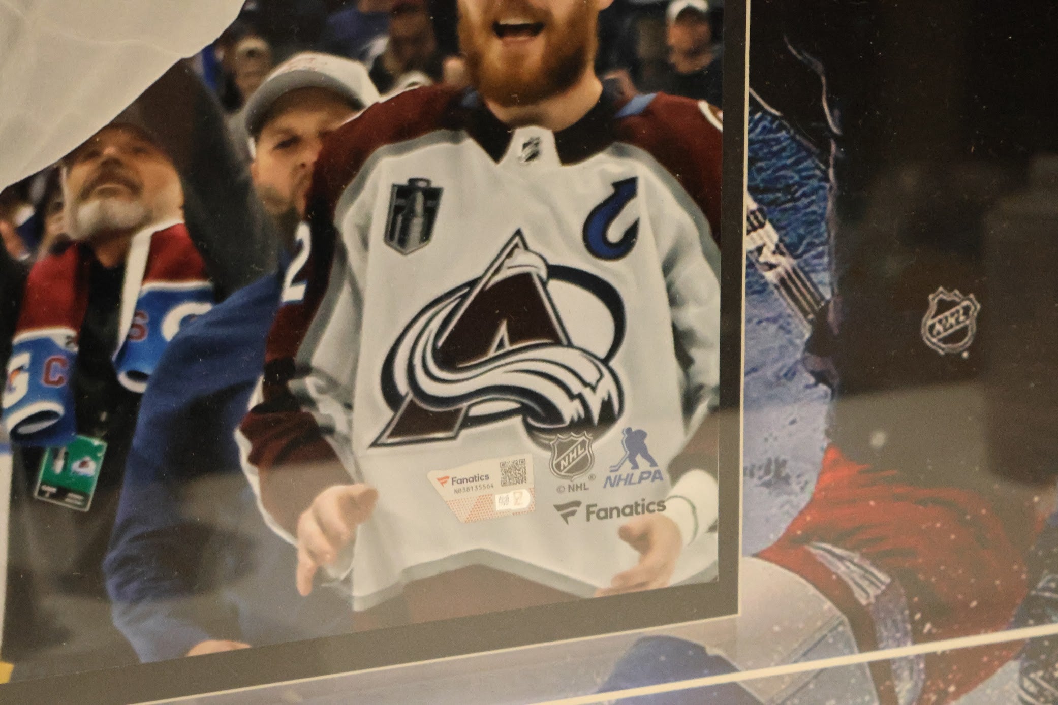 Nathan Mackinnon Autographed 16x20 Lifting Cup Photo 3D Framed Fanatics COA