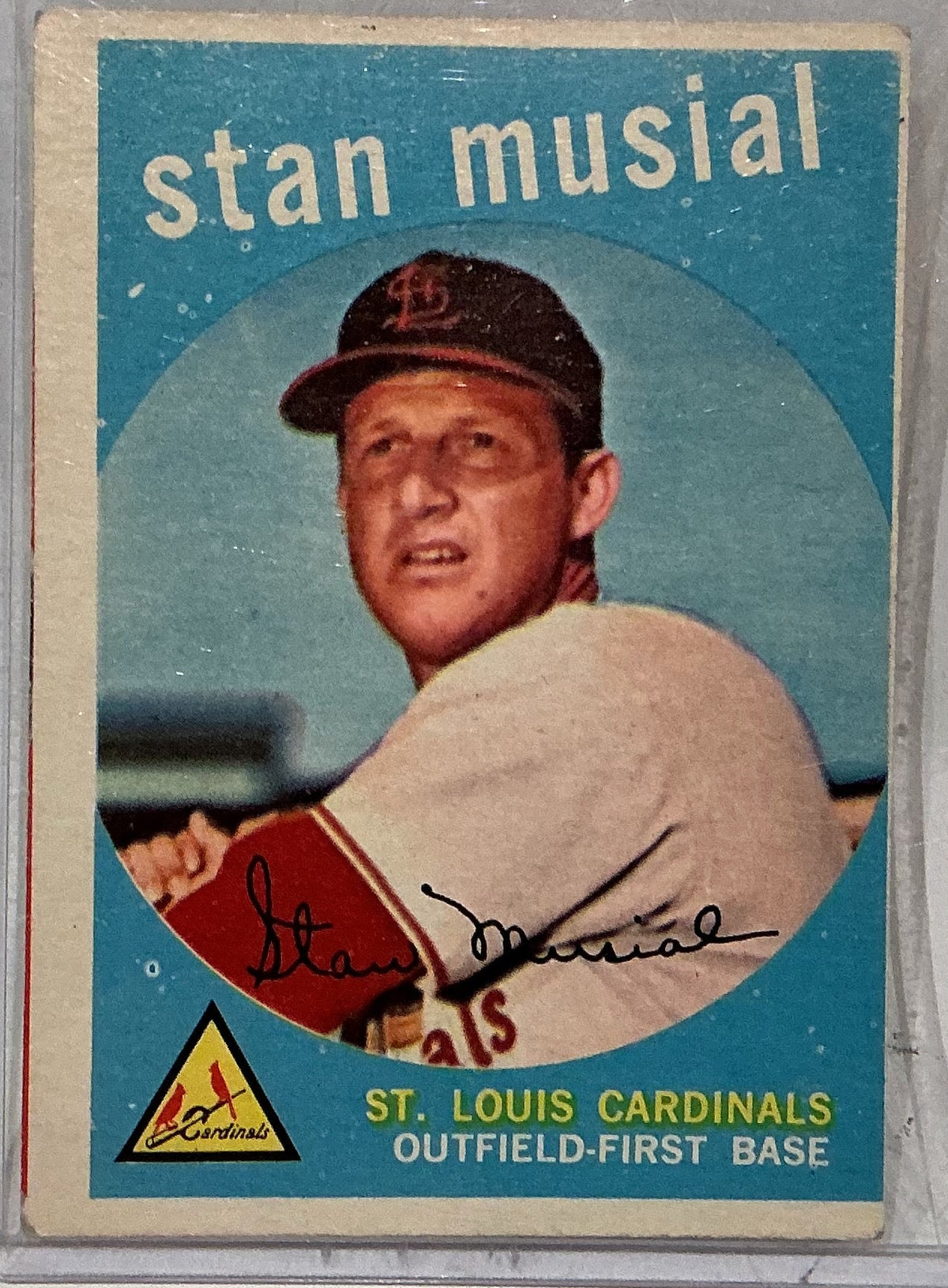 Stan Musial 1959 Topps Baseball Card #150 — St. Louis Cardinals HOF