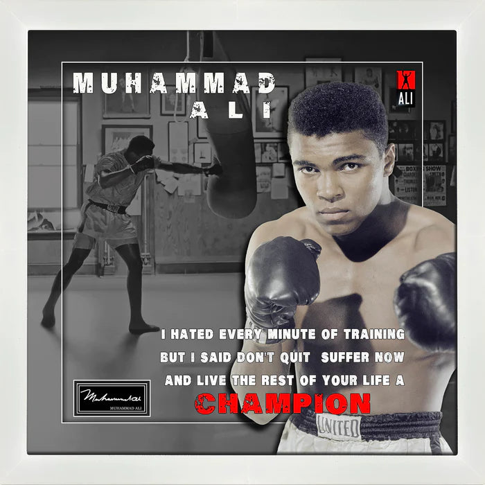 MUHAMMAD ALI CHAMPION 3D QUOTE
