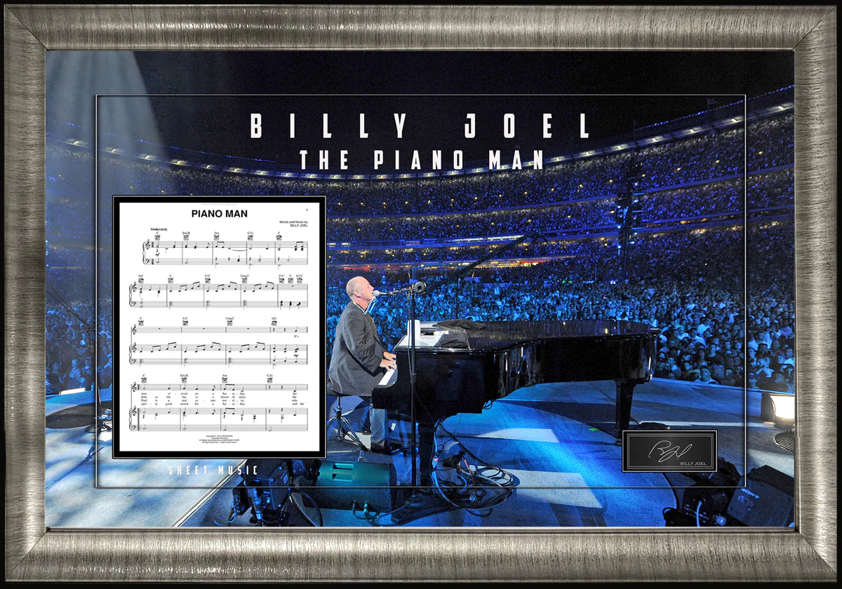 BILLY JOEL THE PIANO MAN COMMEMORATIVE SHEET MUSIC 3D (Charity)