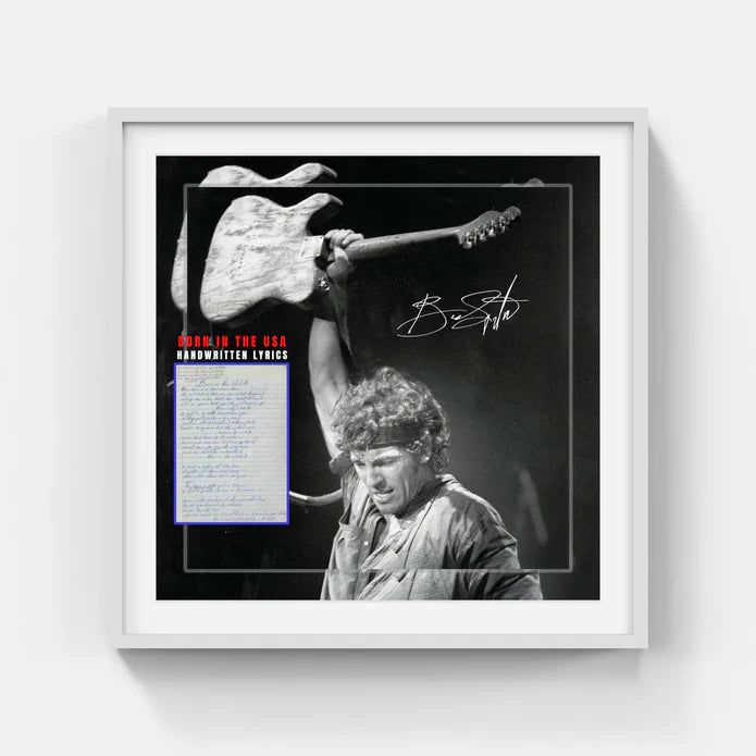BRUCE SPRINGSTEEN BORN IN THE USA Replica Commemorative LYRICS - Latitude Sports Marketing