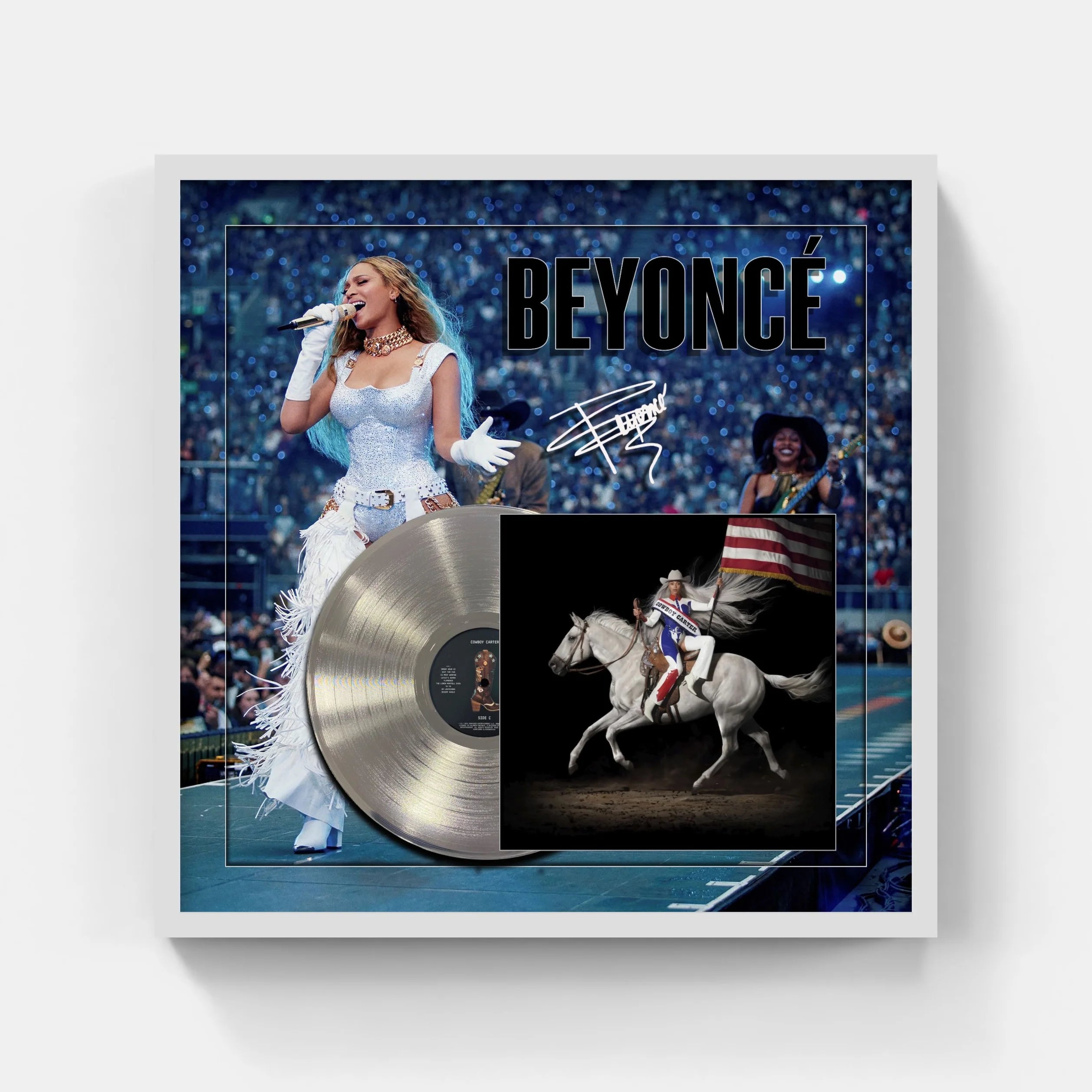 BEYONCE PLATINUM ALBUM (Charity) - Latitude Sports Marketing