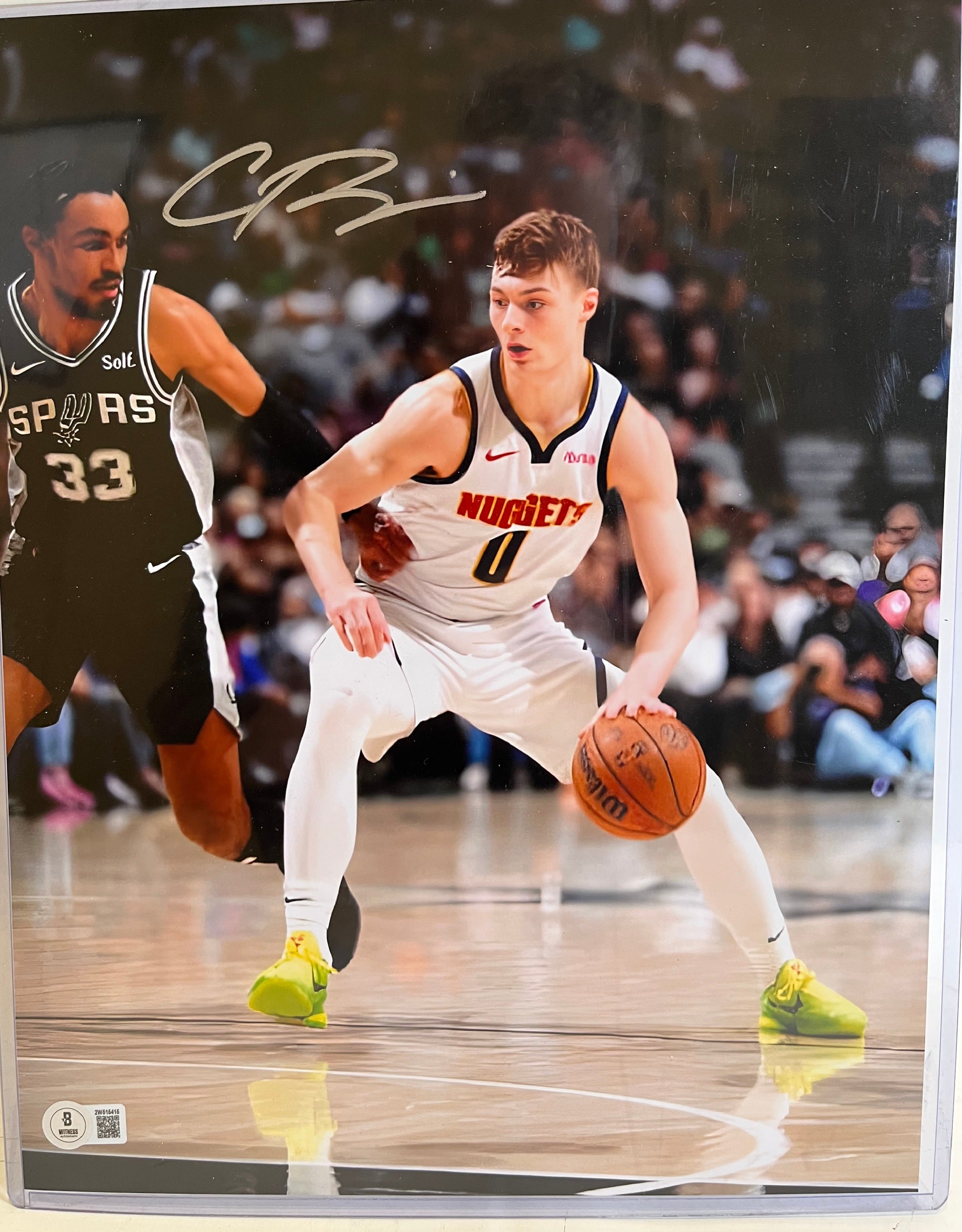 Christian Braun Autographed 11x14 Nuggets Photo Beckett COA